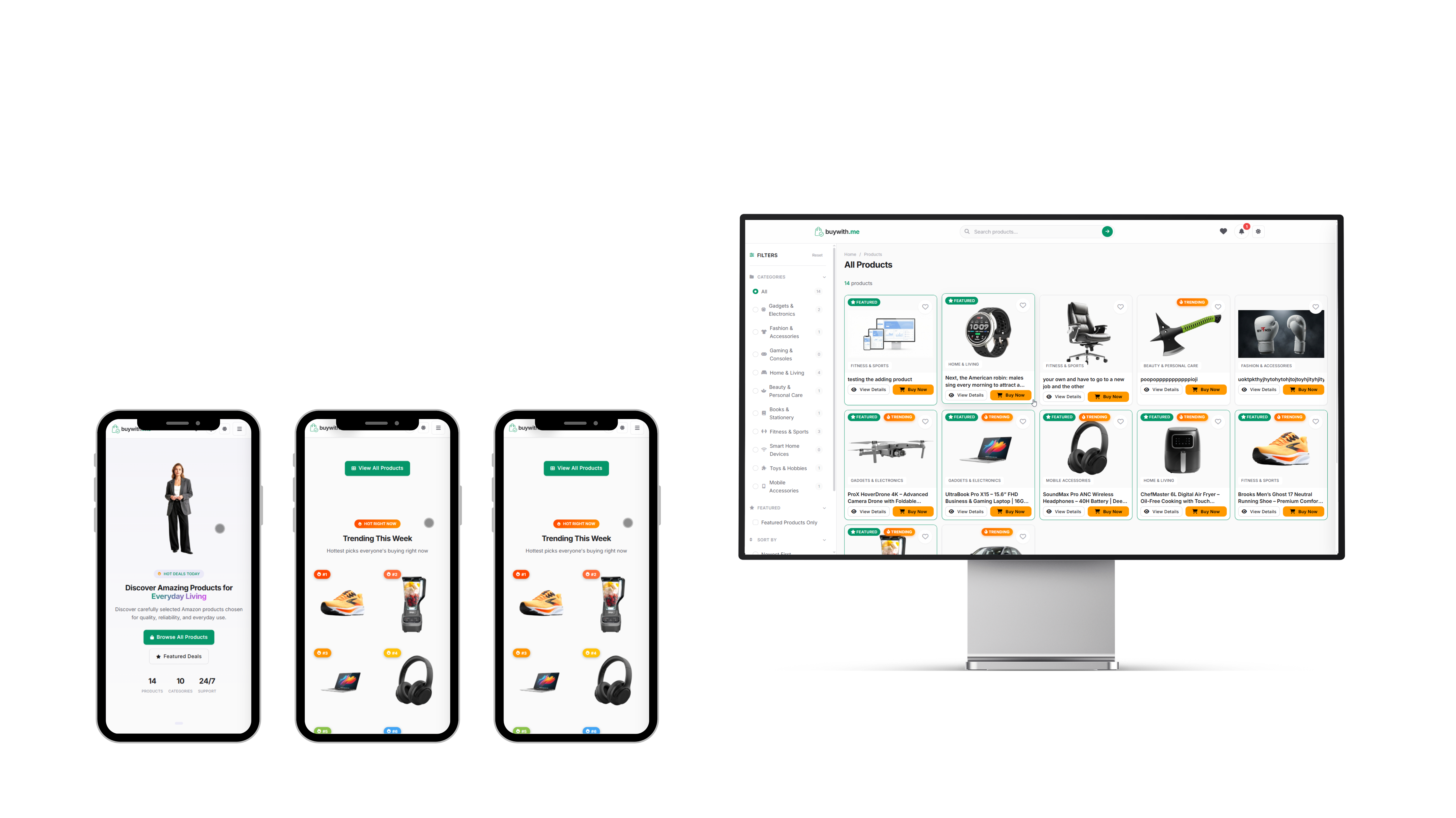 E-commerce affiliate platform preview